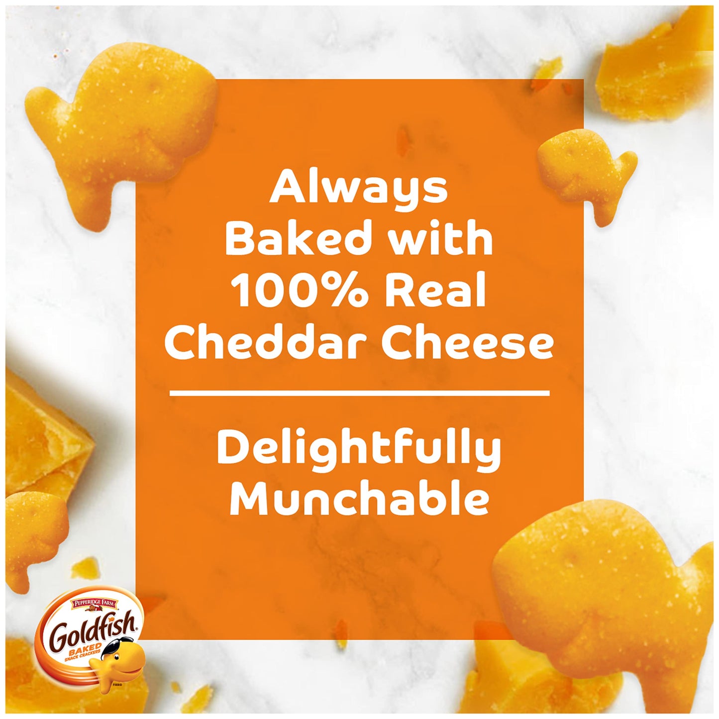 Classic Delight Goldfish Crackers Big Smiles Variety Pack - Cheddar, Colors & Pretzels | 30 Count