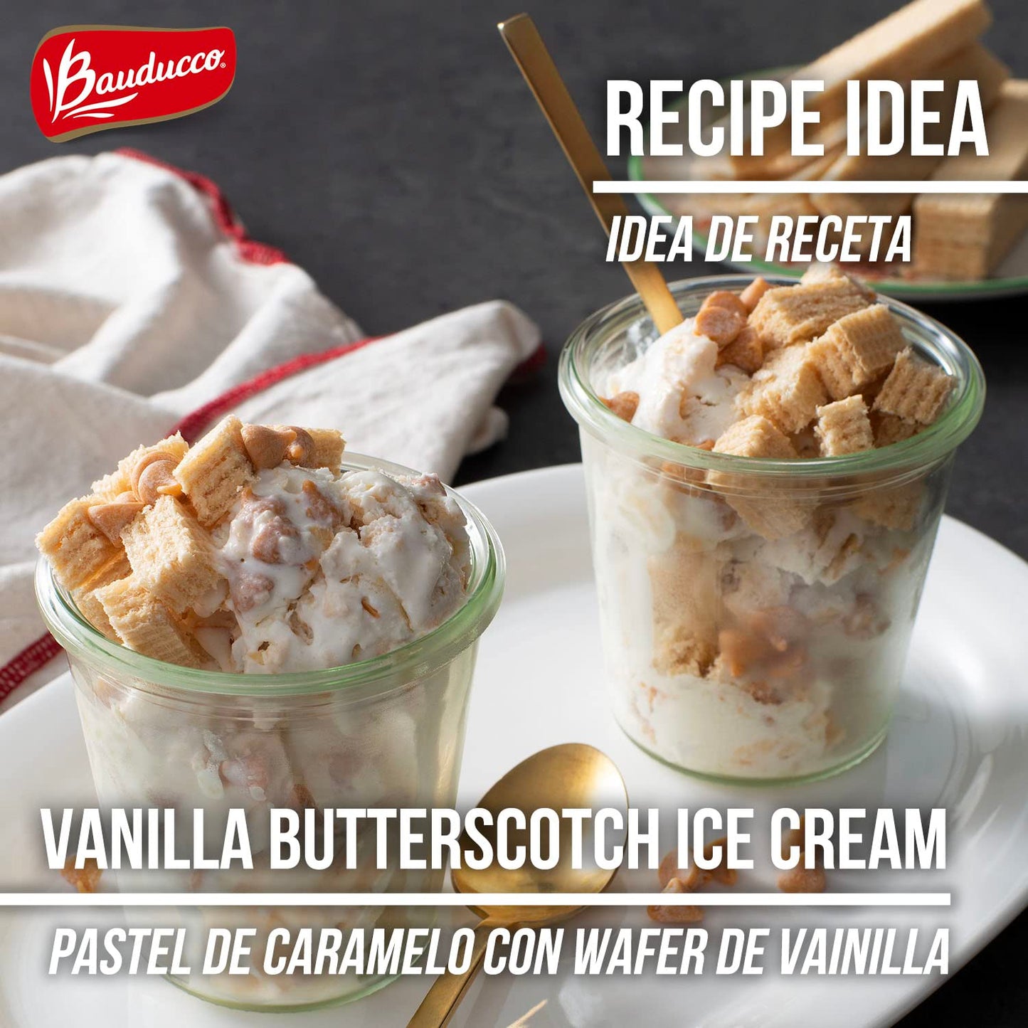 TikTok Viral Bauducco Wafer Cookies - Italian Chocolate & Vanilla