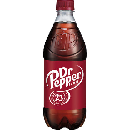 Dr Pepper 16.9 fl oz Bottles, 6 Pack - Original Flavor Soda