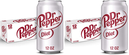 Dr Pepper Soda, 12 fl oz cans, 12 pack