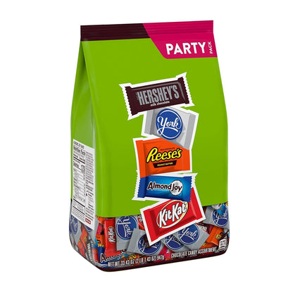 HERSHEY'S Assorted Chocolate Halloween Candy Party Pack - 30.22 oz Bulk Snack Size