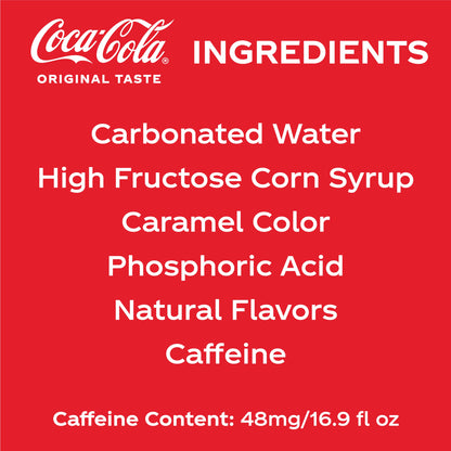 Coca-Cola Original Classic - 16.9 fl oz Bottles, 6 Pack