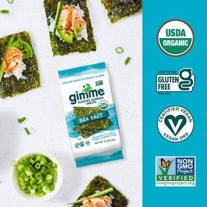 Viral gimMe Organic Roasted Seaweed Snacks - TikTok Famous Healthy Snack