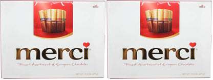 Merci German Chocolates Gift Box - Premium Assorted Flavors (23.8oz)