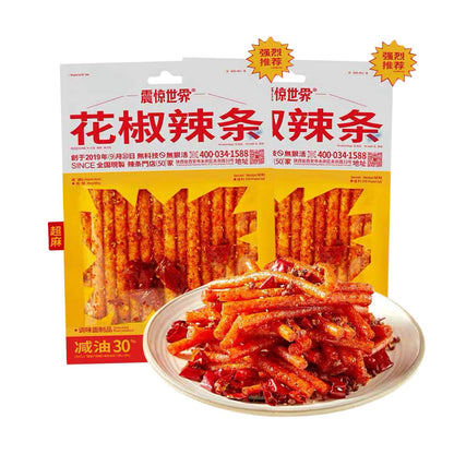 Viral Chinese Latiao Strips - Authentic Vegan Spicy Snack