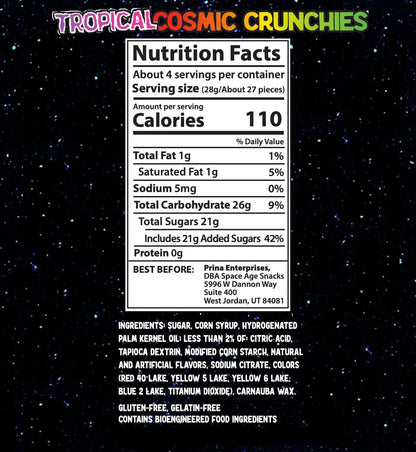 Cosmic Crunchies Freeze-Dried Candy - Viral TikTok Crunchy Snack (4 oz)