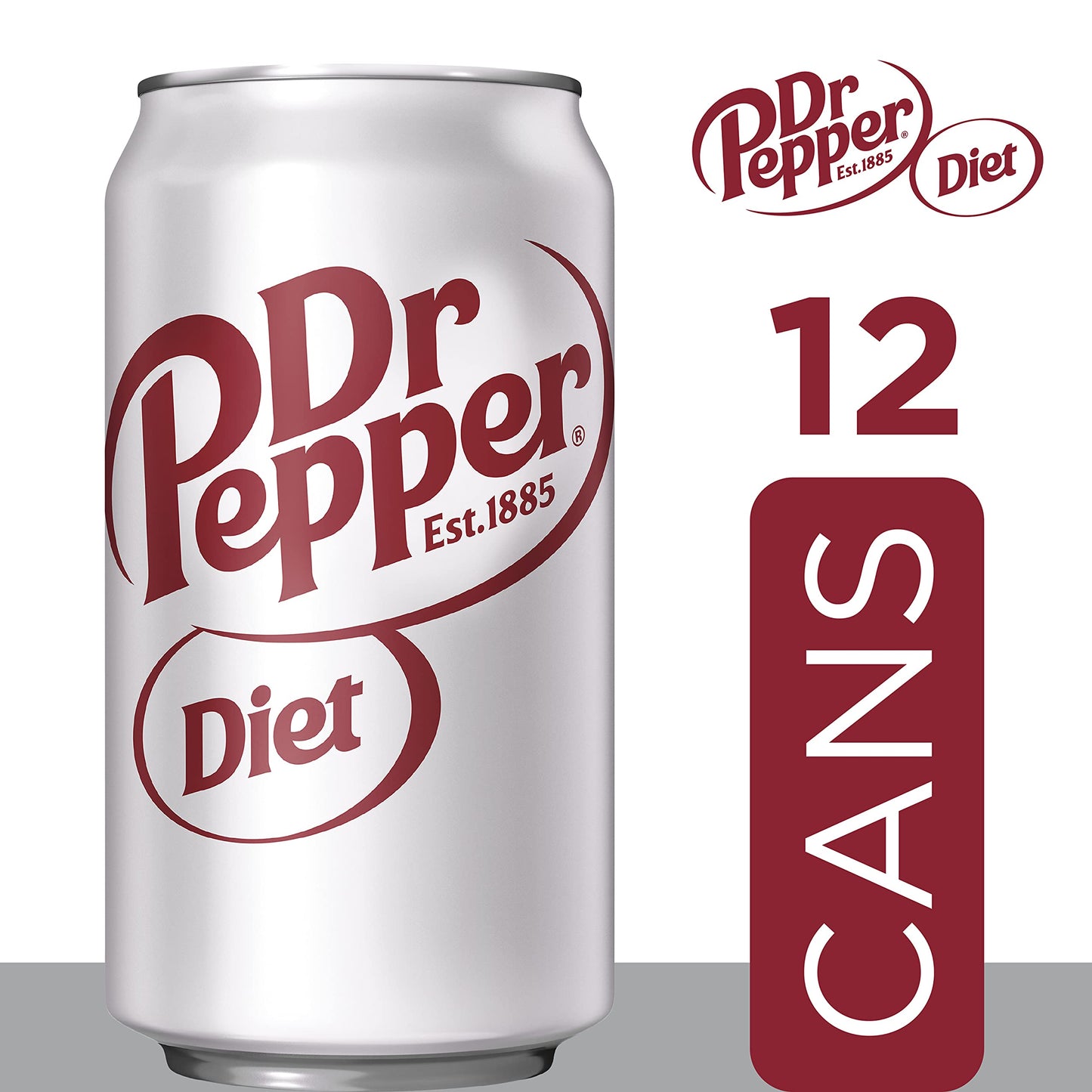 Dr Pepper Soda, 12 fl oz cans, 12 pack