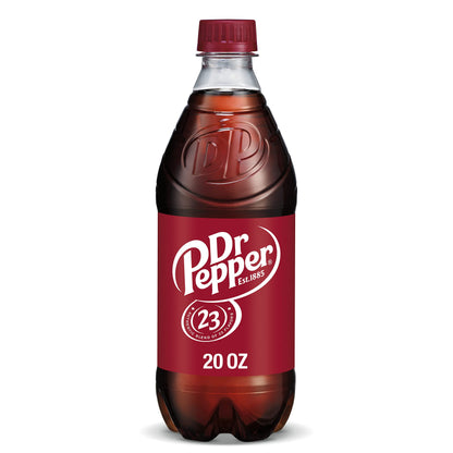 Dr Pepper 16.9 fl oz Bottles, 6 Pack - Original Flavor Soda