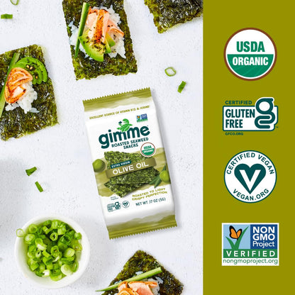 Viral gimMe Organic Roasted Seaweed Snacks - TikTok Famous Healthy Snack