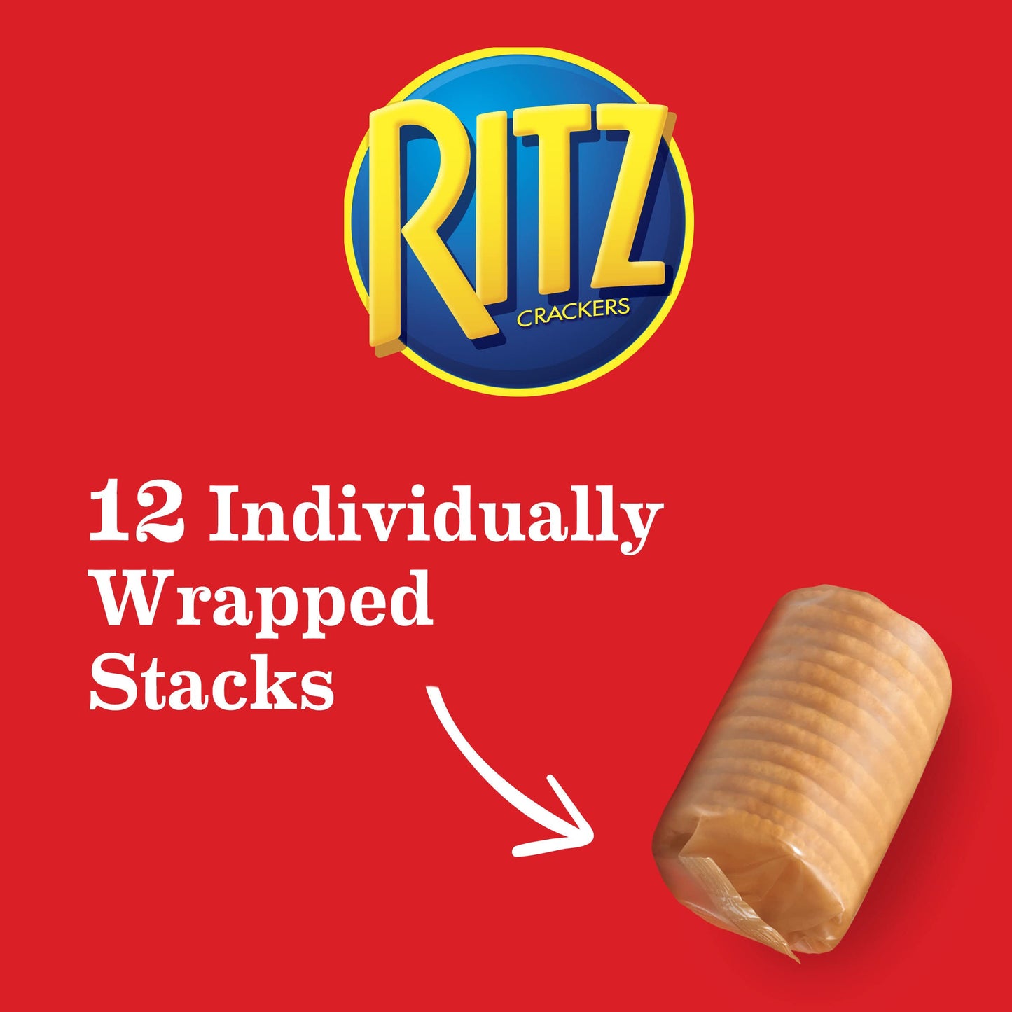 RITZ Fresh Stacks Original Crackers - Party Size, 16 Individually Wrapped Packs (23.7 oz)