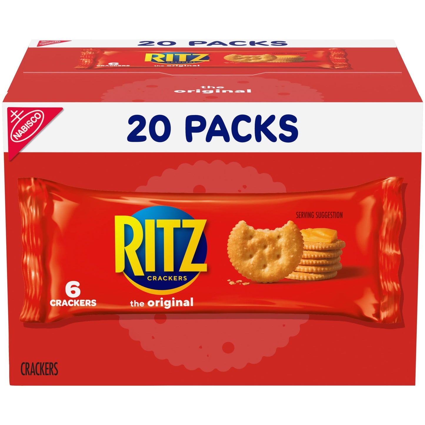 RITZ Fresh Stacks Original Crackers - Party Size, 16 Individually Wrapped Packs (23.7 oz)