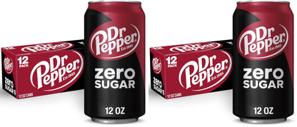 Dr Pepper Soda, 12 fl oz cans, 12 pack