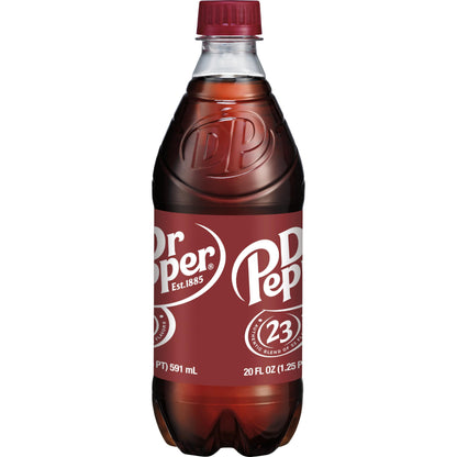 Dr Pepper 16.9 fl oz Bottles, 6 Pack - Original Flavor Soda