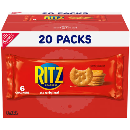 RITZ Fresh Stacks Original Crackers - Party Size, 16 Individually Wrapped Packs (23.7 oz)