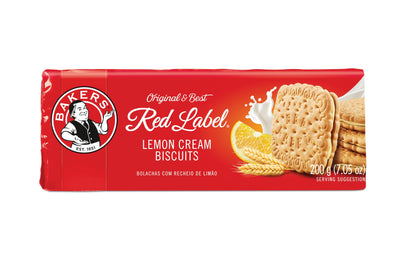Bakers Red Label Lemon Creams Biscuits (200g) - Pack of 2