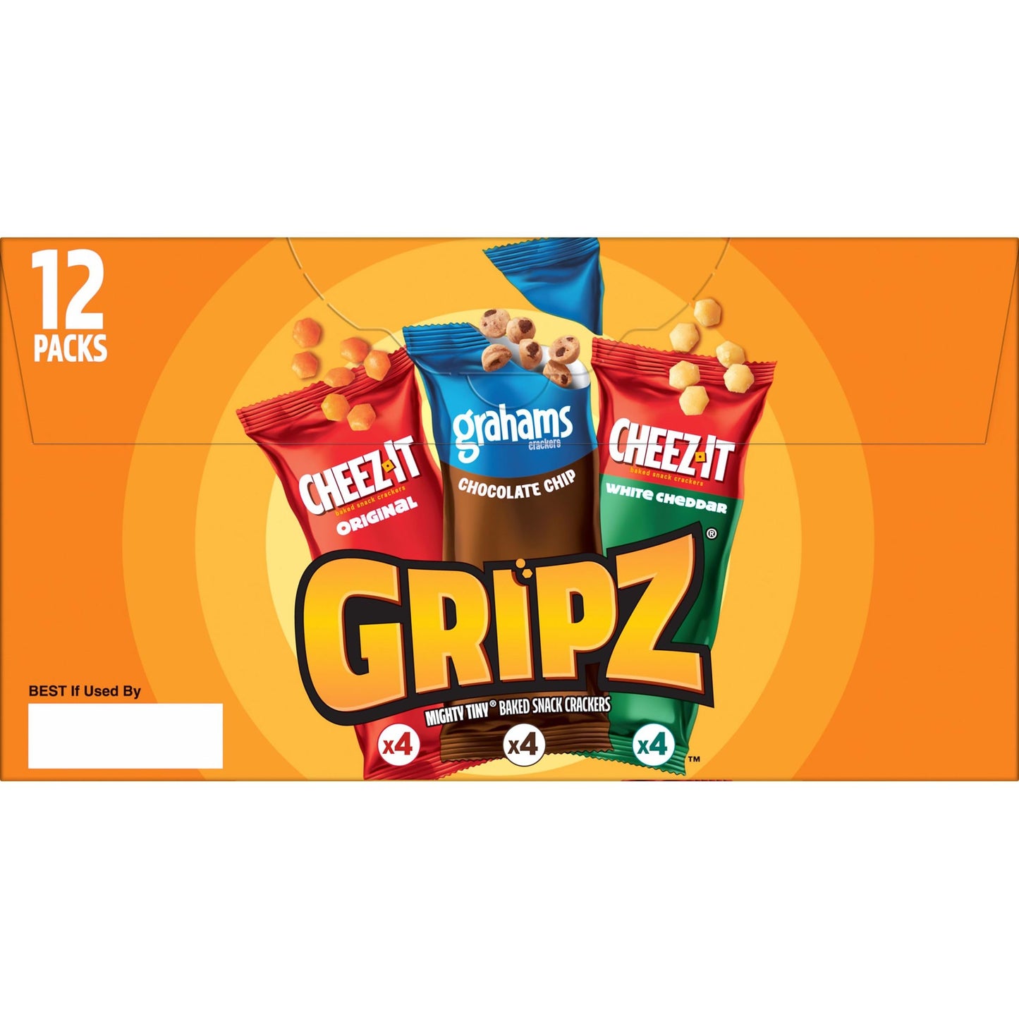 Cheez-It Cheese Crackers, Baked Snack Crackers, Lunch Snacks, Variety Pack, 12.1oz Box (12 Packs)