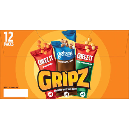 Cheez-It Cheese Crackers, Baked Snack Crackers, Lunch Snacks, Variety Pack, 12.1oz Box (12 Packs)