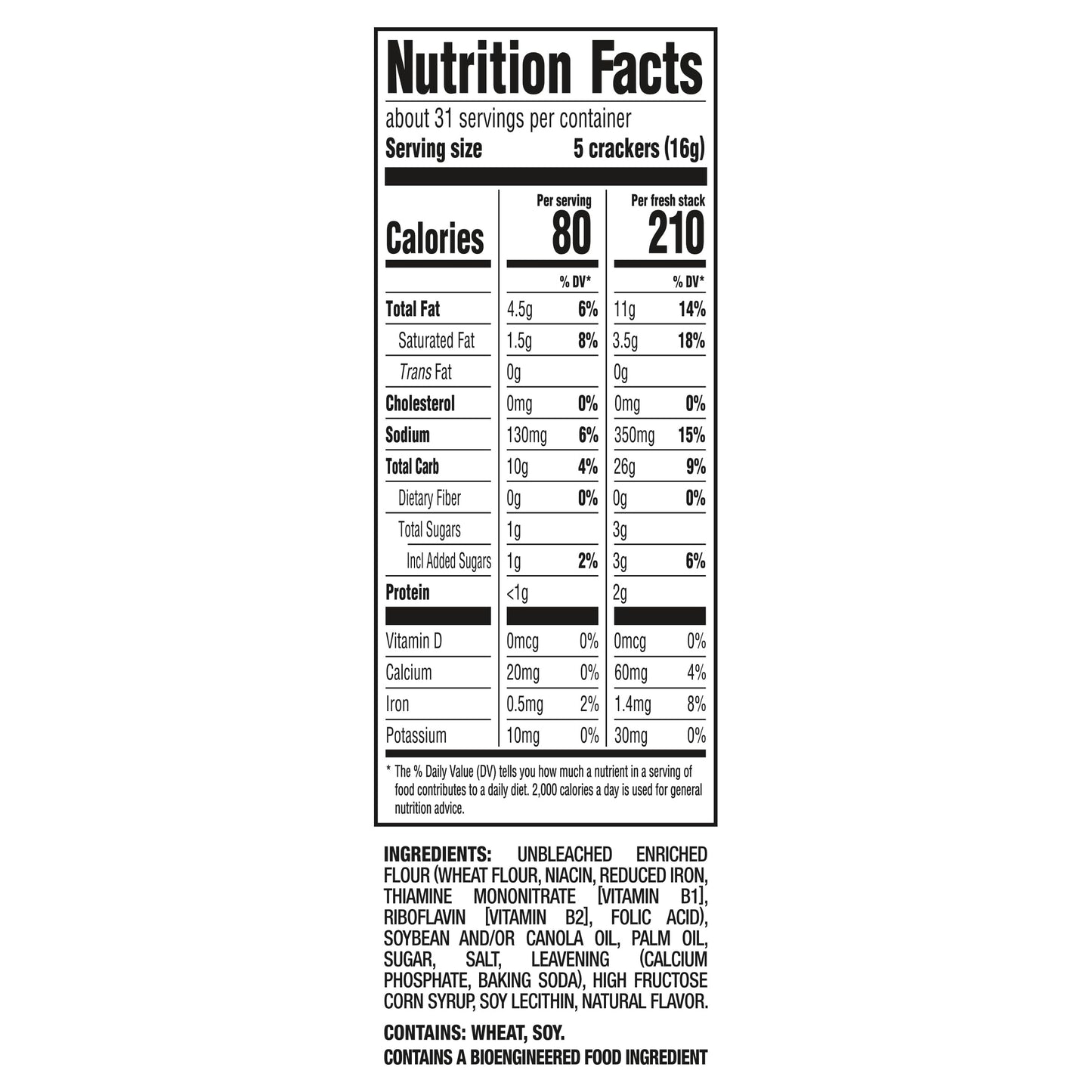 RITZ Fresh Stacks Original Crackers - Party Size, 16 Individually Wrapped Packs (23.7 oz)