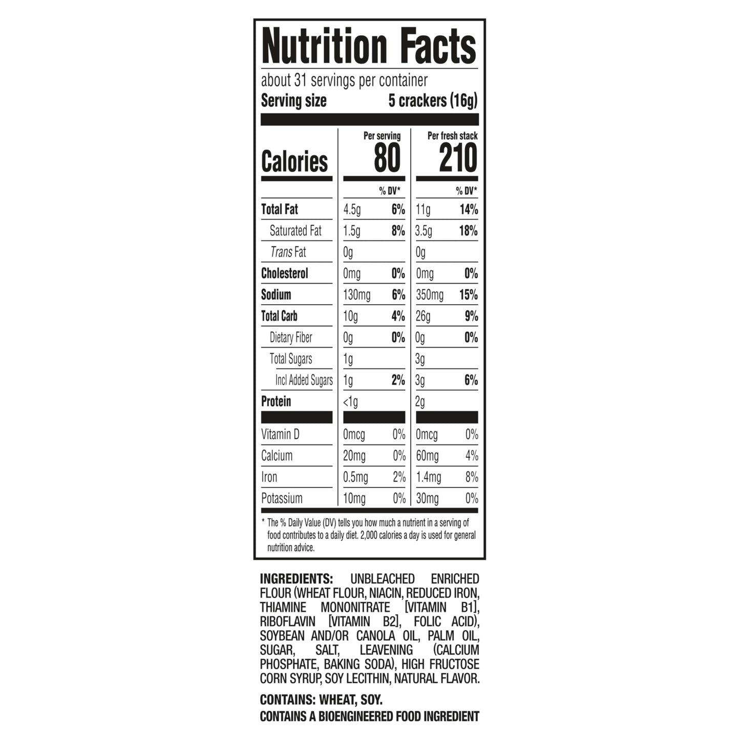 RITZ Fresh Stacks Original Crackers - Party Size, 16 Individually Wrapped Packs (23.7 oz)