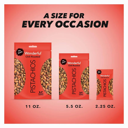 Wonderful Pistachios No Shells - Viral Flavors Variety Pack, Premium Roasted (6.75 oz)