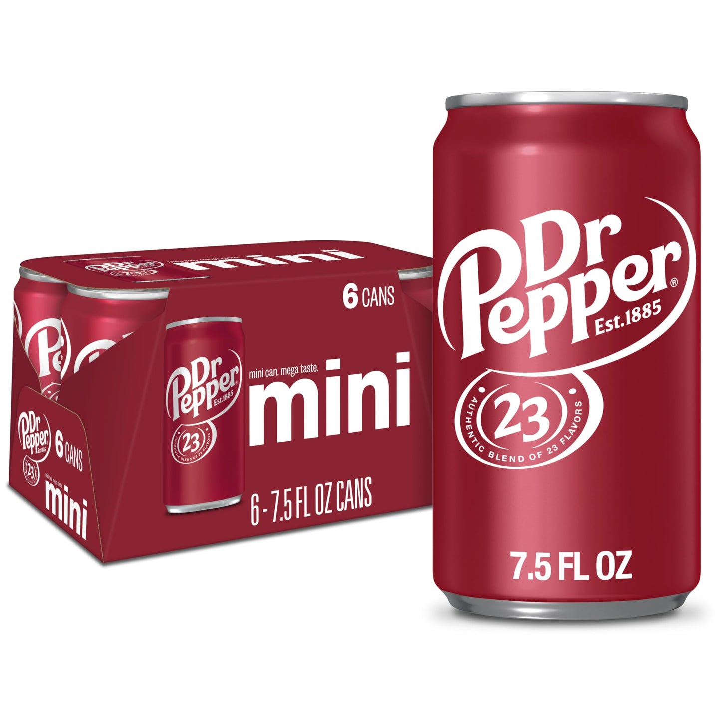 Dr Pepper 16.9 fl oz Bottles, 6 Pack - Original Flavor Soda