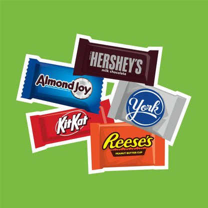 HERSHEY'S Assorted Chocolate Halloween Candy Party Pack - 30.22 oz Bulk Snack Size