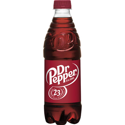 Dr Pepper 16.9 fl oz Bottles, 6 Pack - Original Flavor Soda