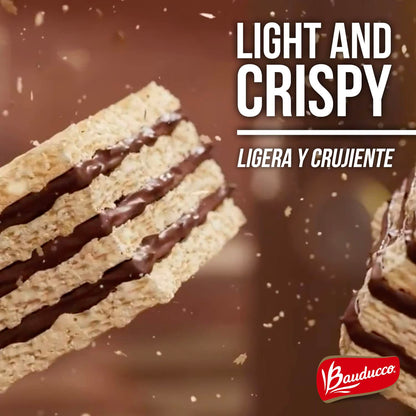 TikTok Viral Bauducco Wafer Cookies - Italian Chocolate & Vanilla