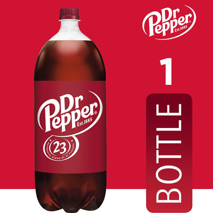 Dr Pepper 16.9 fl oz Bottles, 6 Pack - Original Flavor Soda