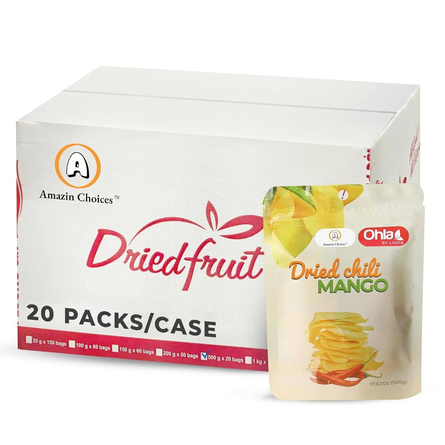 Organic Amazin Choices Dried Chili Mango, 17.63 Oz.