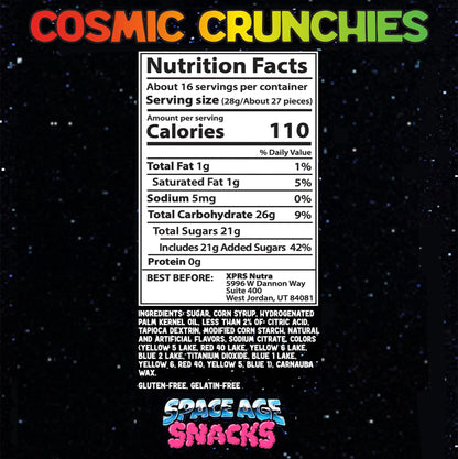 Cosmic Crunchies Freeze-Dried Candy - Viral TikTok Crunchy Snack (4 oz)