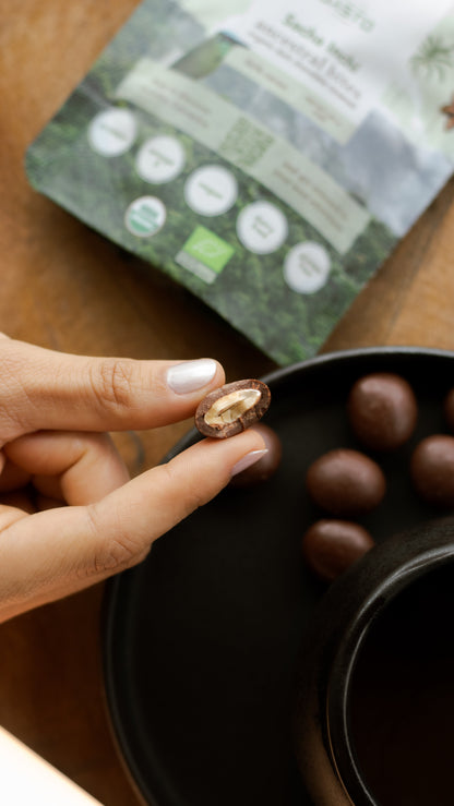Organic Dark Chocolate covered Sacha Inchi