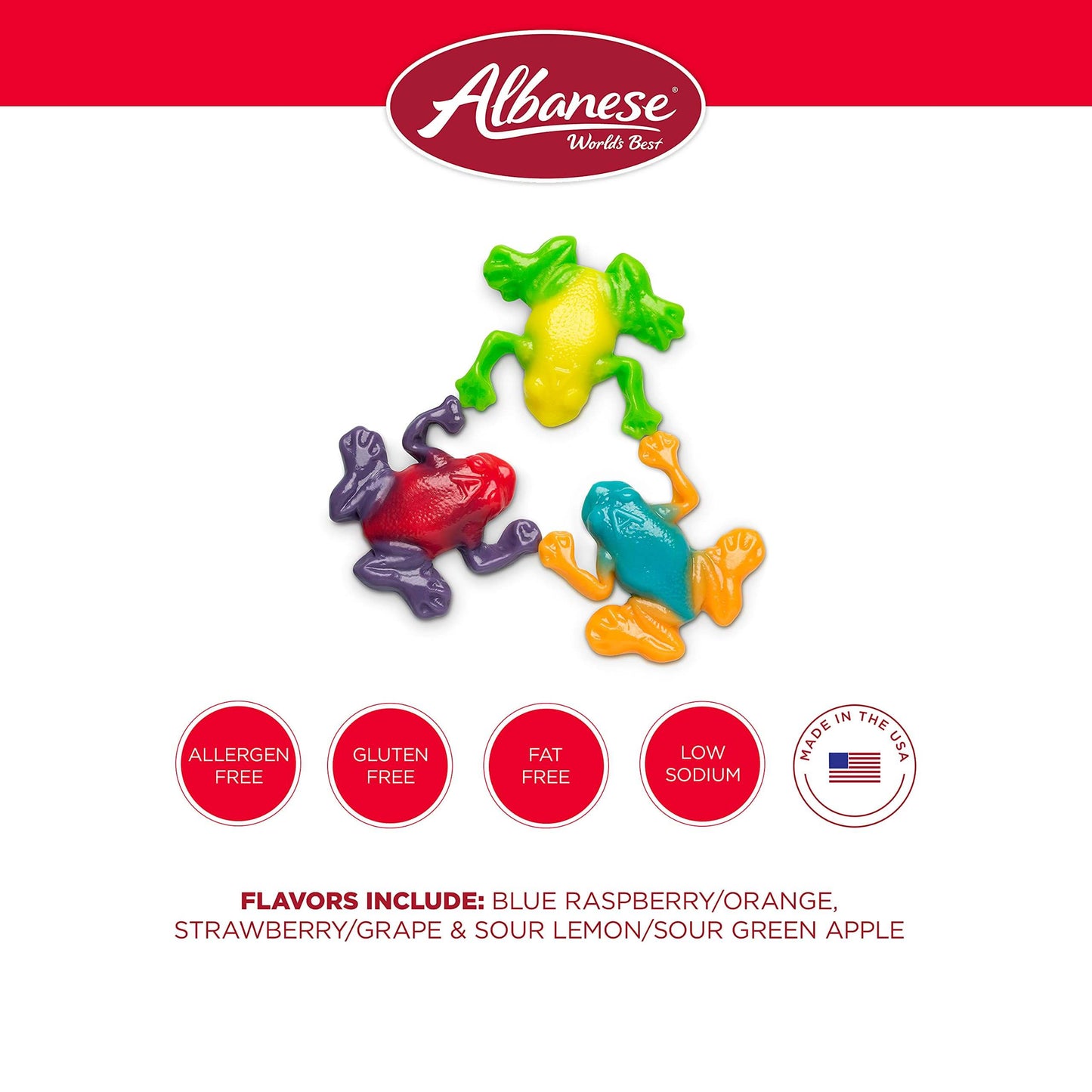 Albanese World's Best Gummi Candy - 5 Pound Bulk Bags - Multiple Varieties