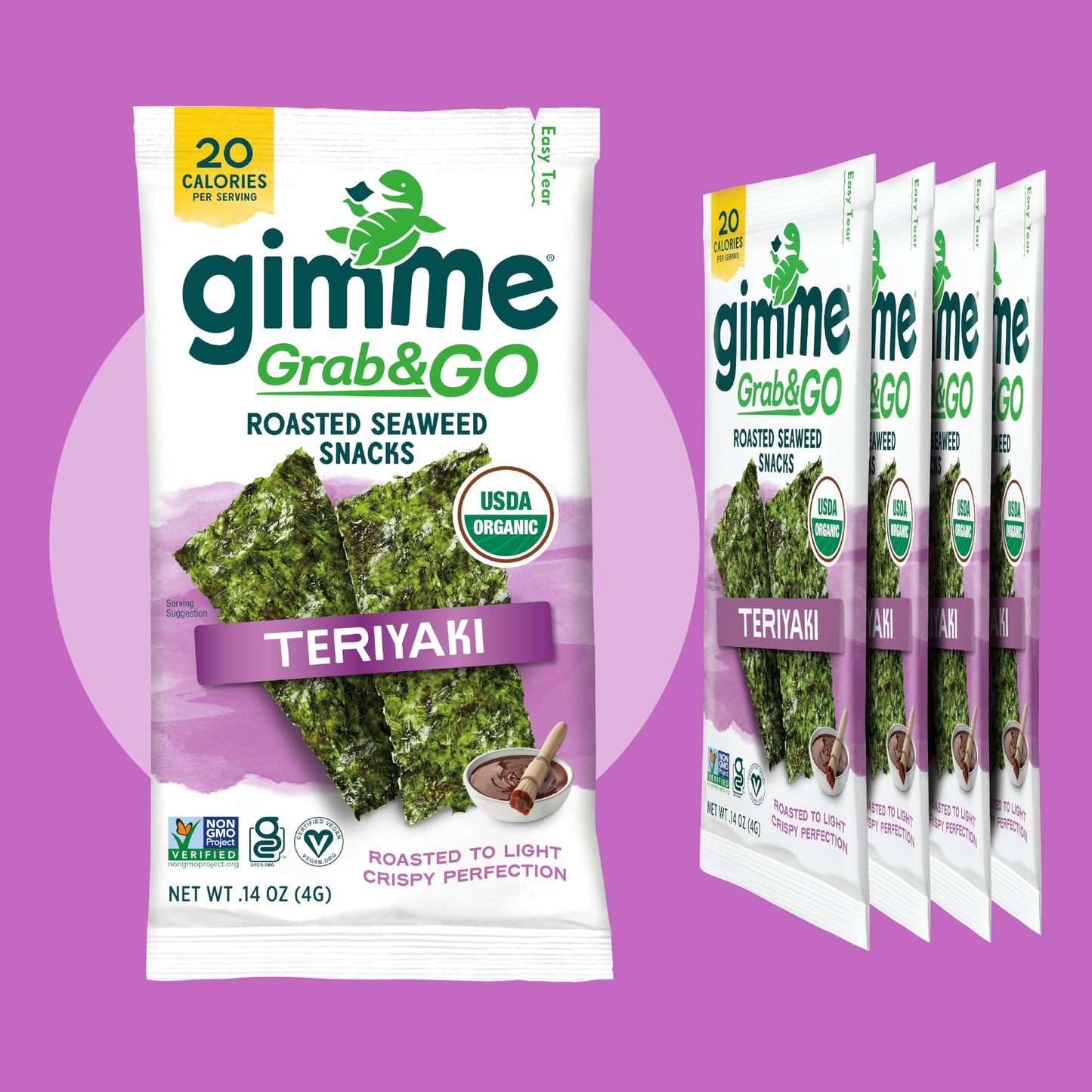 TikTok Viral Gimme Organic Roasted Seaweed Snacks - Multi-Flavor Pack