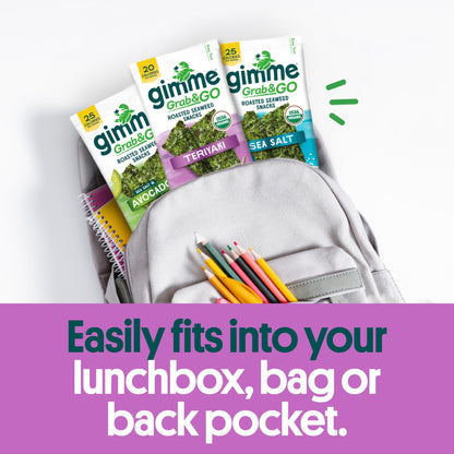 TikTok Viral Gimme Organic Roasted Seaweed Snacks - Multi-Flavor Pack