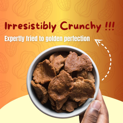 Sheelda Kulikuli Spicy Crunchy Nigerian Peanut Crackers – Authentic African Kulikuli Snack, High-Protein Peanut Chips, 5.2oz/150g