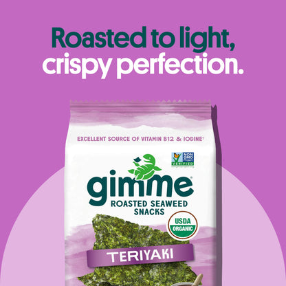 Viral gimMe Organic Roasted Seaweed Snacks - TikTok Famous Healthy Snack