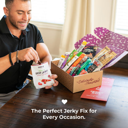 Premium Beef Jerky Gift Basket - Exotic Variety Pack for Men
