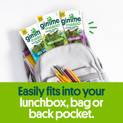 TikTok Viral Gimme Organic Roasted Seaweed Snacks - Multi-Flavor Pack