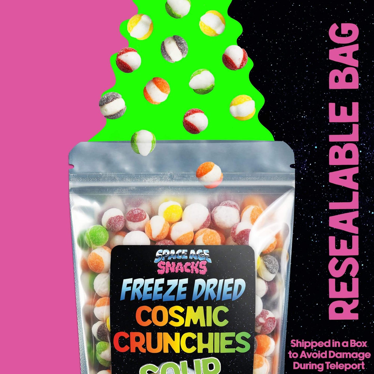 Cosmic Crunchies Freeze-Dried Candy - Viral TikTok Crunchy Snack (4 oz)
