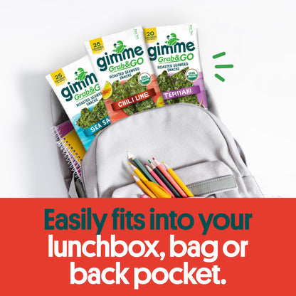 TikTok Viral Gimme Organic Roasted Seaweed Snacks - Multi-Flavor Pack