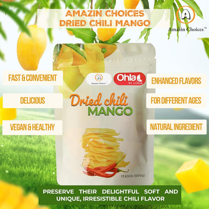Organic Amazin Choices Dried Chili Mango, 17.63 Oz.