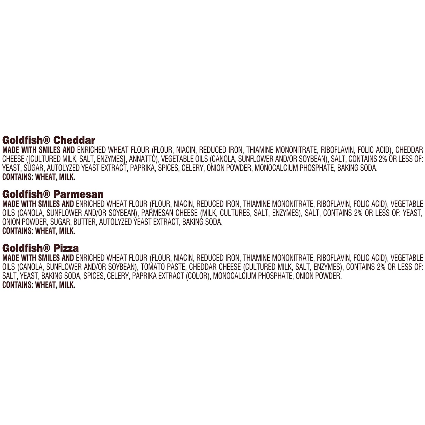 Classic Delight Goldfish Crackers Big Smiles Variety Pack - Cheddar, Colors & Pretzels | 30 Count