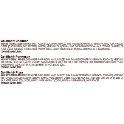 Classic Delight Goldfish Crackers Big Smiles Variety Pack - Cheddar, Colors & Pretzels | 30 Count