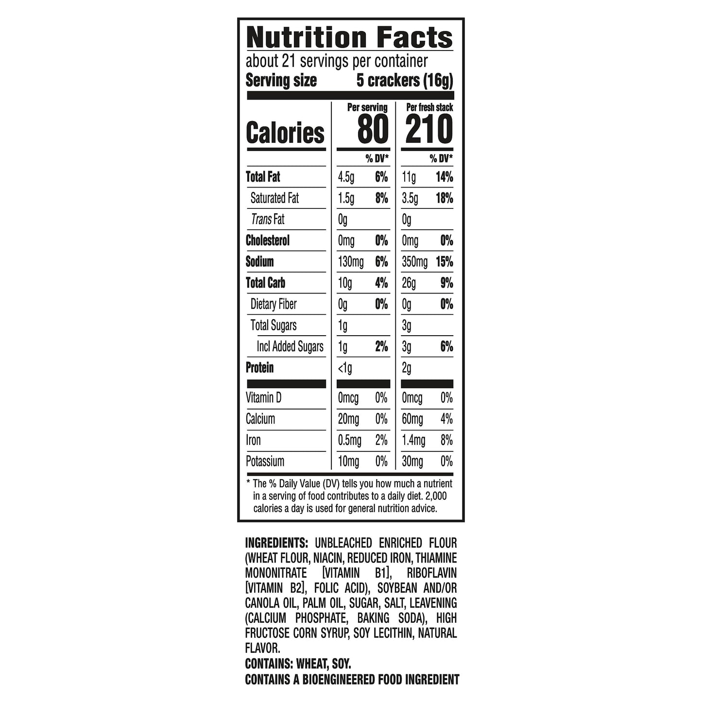 RITZ Fresh Stacks Original Crackers - Party Size, 16 Individually Wrapped Packs (23.7 oz)