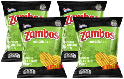 Viral TikTok Zambos Plantain Chips - Chile Limón, Original & Salsa Verde | Premium Central American Snack (5.29 oz)