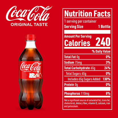 Coca-Cola Original Classic - 16.9 fl oz Bottles, 6 Pack