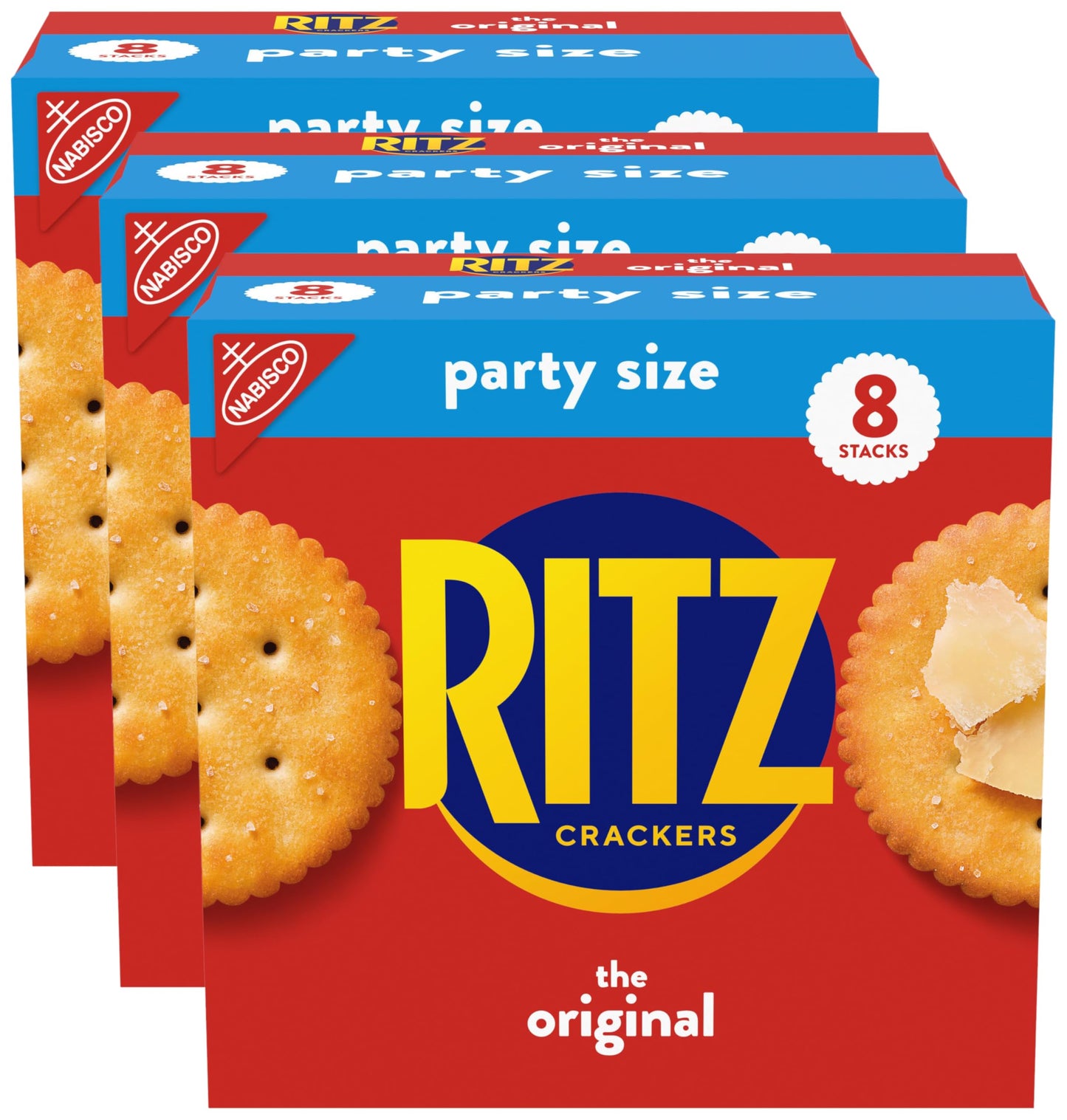 RITZ Fresh Stacks Original Crackers - Party Size, 16 Individually Wrapped Packs (23.7 oz)