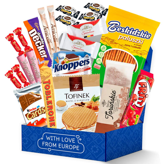 Viral European Snack Box - 22 Authentic International Treats from 7 Countries