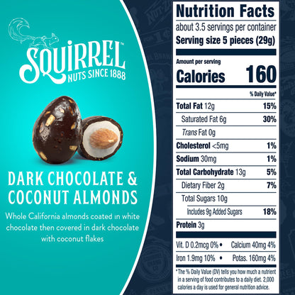 Squirrel Brand Sweet Brown Butter Cashews - Gourmet Artisan Nuts (3.5 oz)